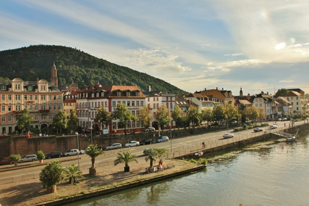Foto: Vistas desde el puente viejo - Heidelberg (Baden-Württemberg), Alemania