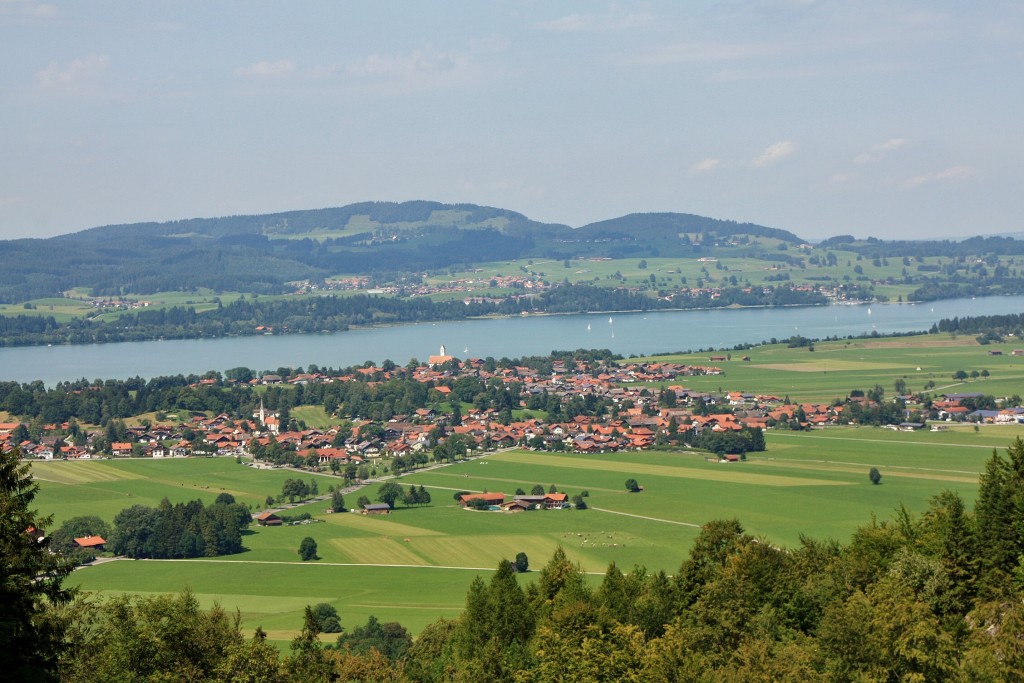 Foto: Vistas desde el castillo - Hohenschwangau (Bavaria), Alemania