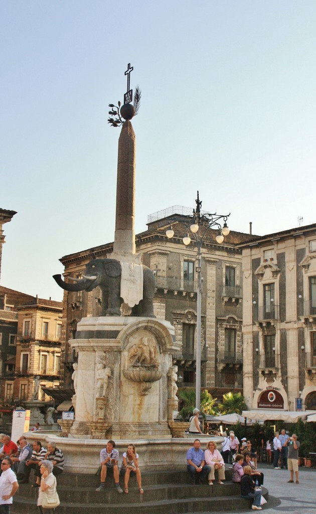 Foto: Fuente del Elefante - Catania (Sicily), Italia