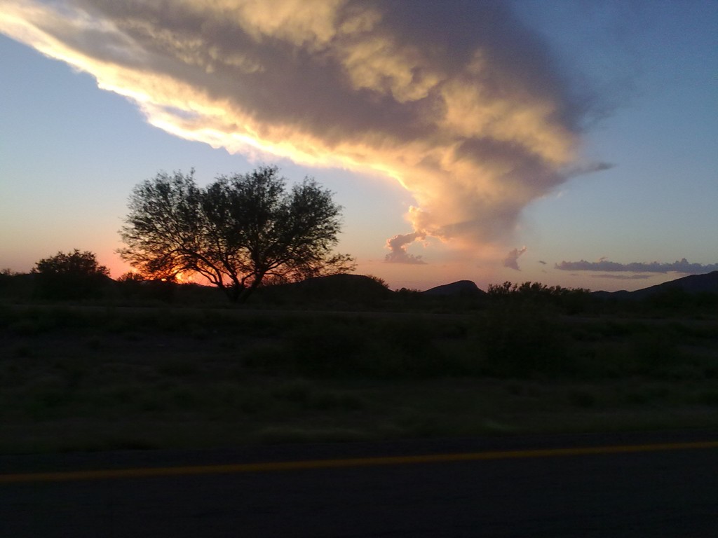 Foto: ATARDECER - La Poza (Sonora), México