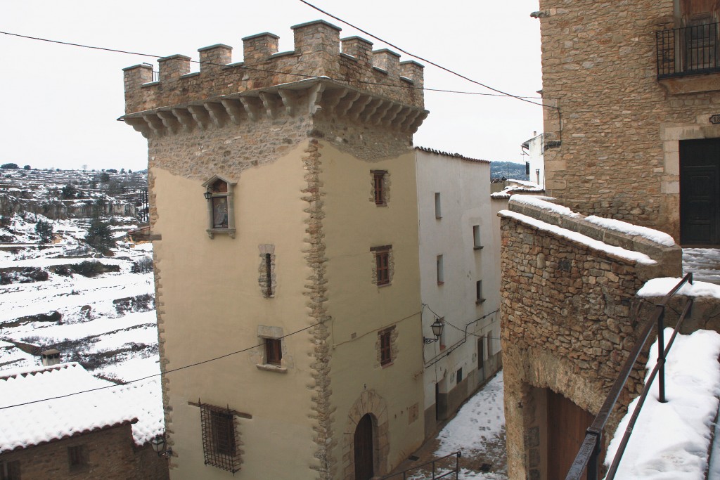 Foto: Después de la nevada - Vilafranca del Cid (Castelló), España