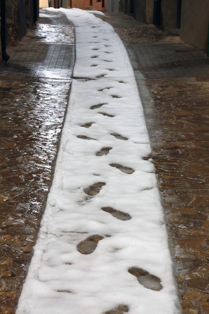 Foto: Después de la nevada - Vilafranca del Cid (Castelló), España