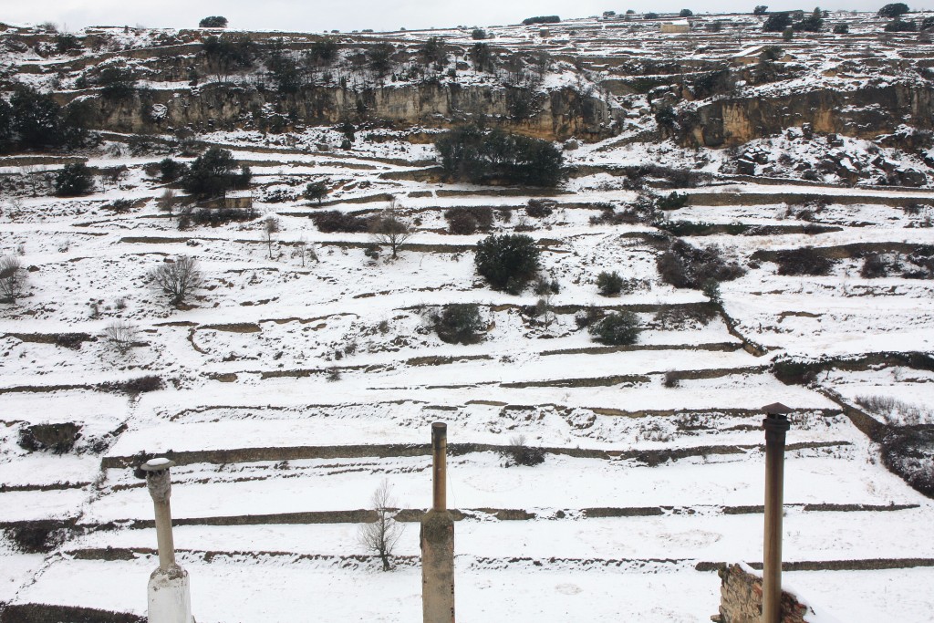 Foto: Después de la nevada - Vilafranca del Cid (Castelló), España