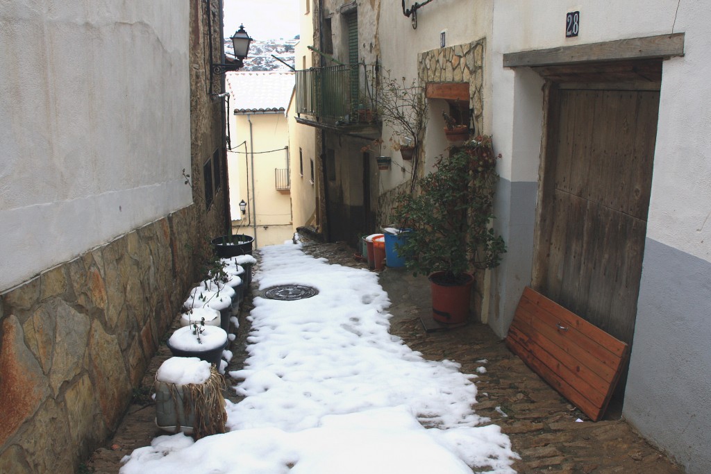 Foto: Después de la nevada - Vilafranca del Cid (Castelló), España