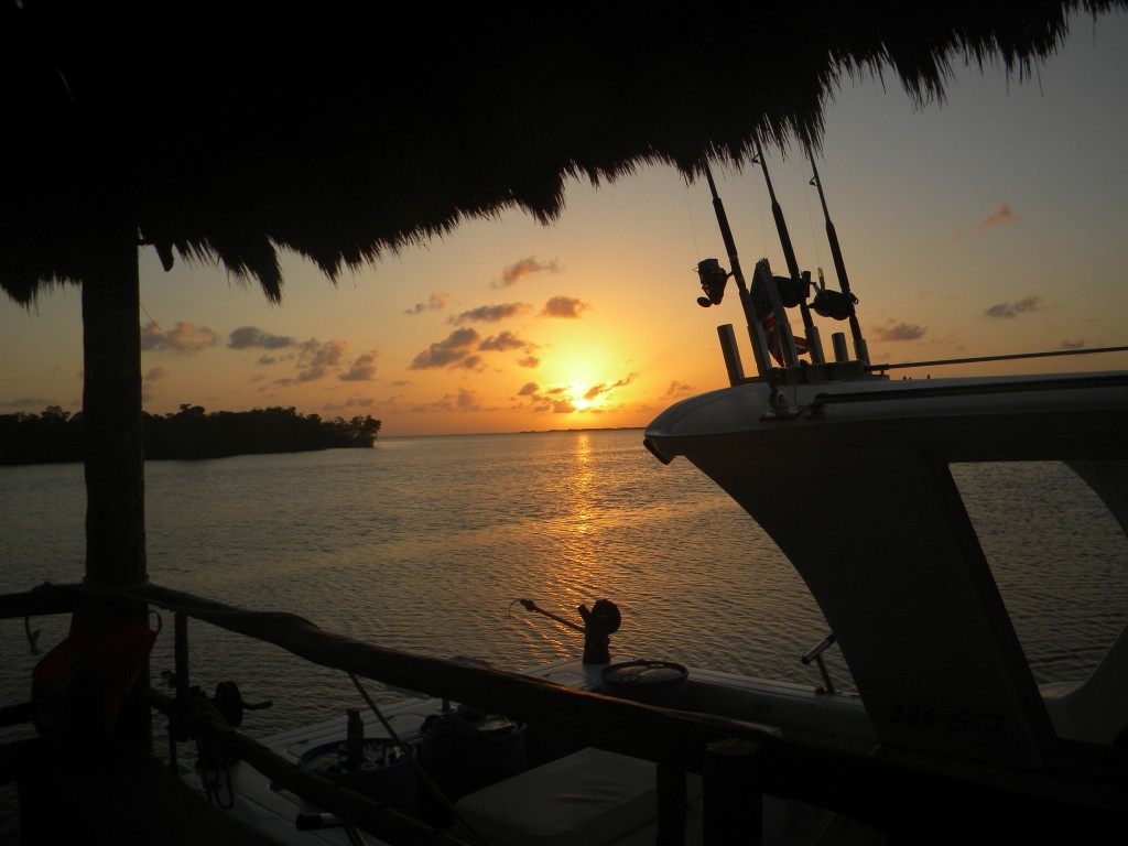 Foto: atardecer sobre la laguna - Sian Kaan (Quintana Roo), México