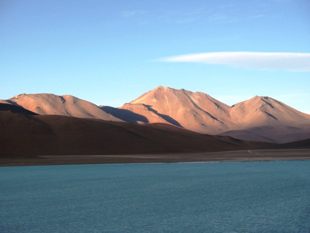Foto: Laguna Blanca y alrededores. - Sud Lípez (Potosí), Bolivia