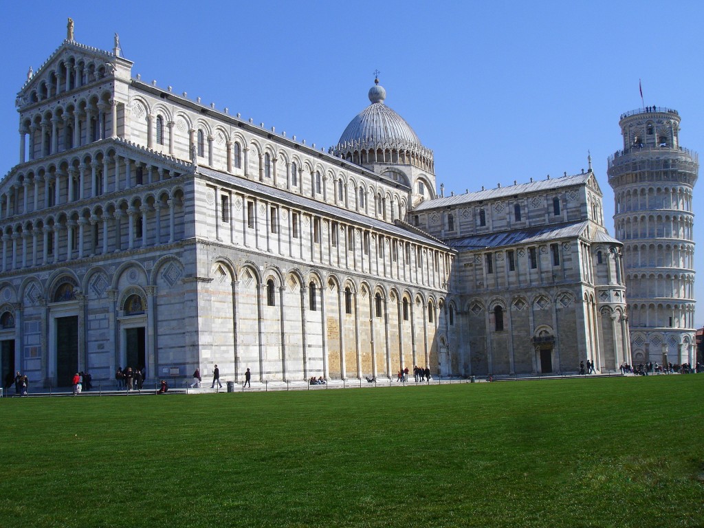 Foto: Torre de Pisa e iglesia - Pisa (Tuscany), Italia