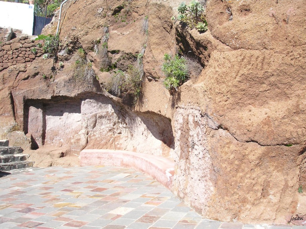 Foto: artenara el  pueblo de las casas-cuevas - Artenara (Las Palmas), España