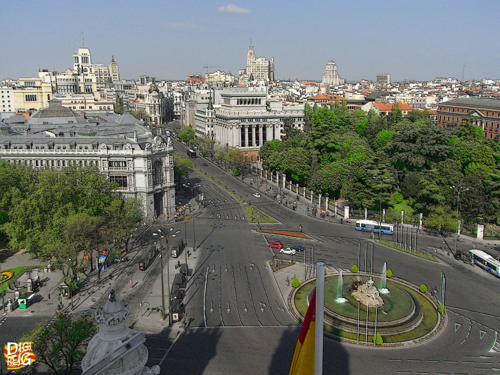 Foto: Plaza Cibeles y calle de Alcalá. - Madrid (Comunidad de Madrid), España