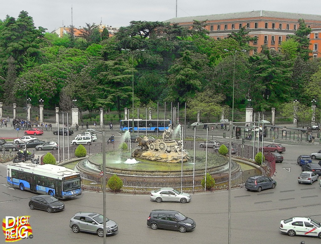 Foto: Fuente Cibeles vallada - Madrid (Comunidad de Madrid), España