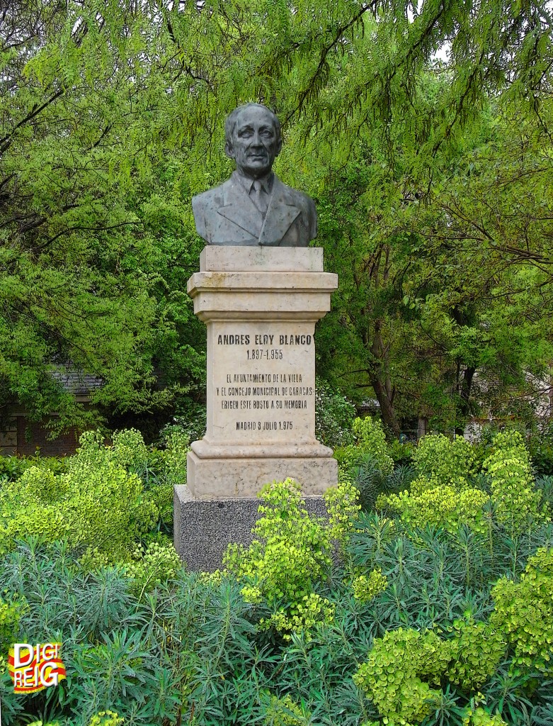 Foto: Busto de Andrés Eloy Blanco. - Madrid (Comunidad de Madrid), España