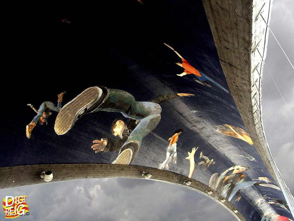 Foto: Techo del puente gemelo Matadero - Madrid (Comunidad de Madrid), España
