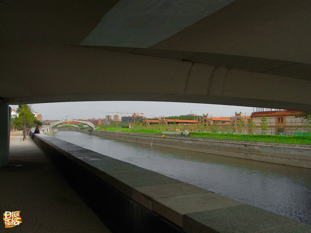 Foto: Puentes gemelos desde debajo puente de la Princesa - Madrid (Comunidad de Madrid), España