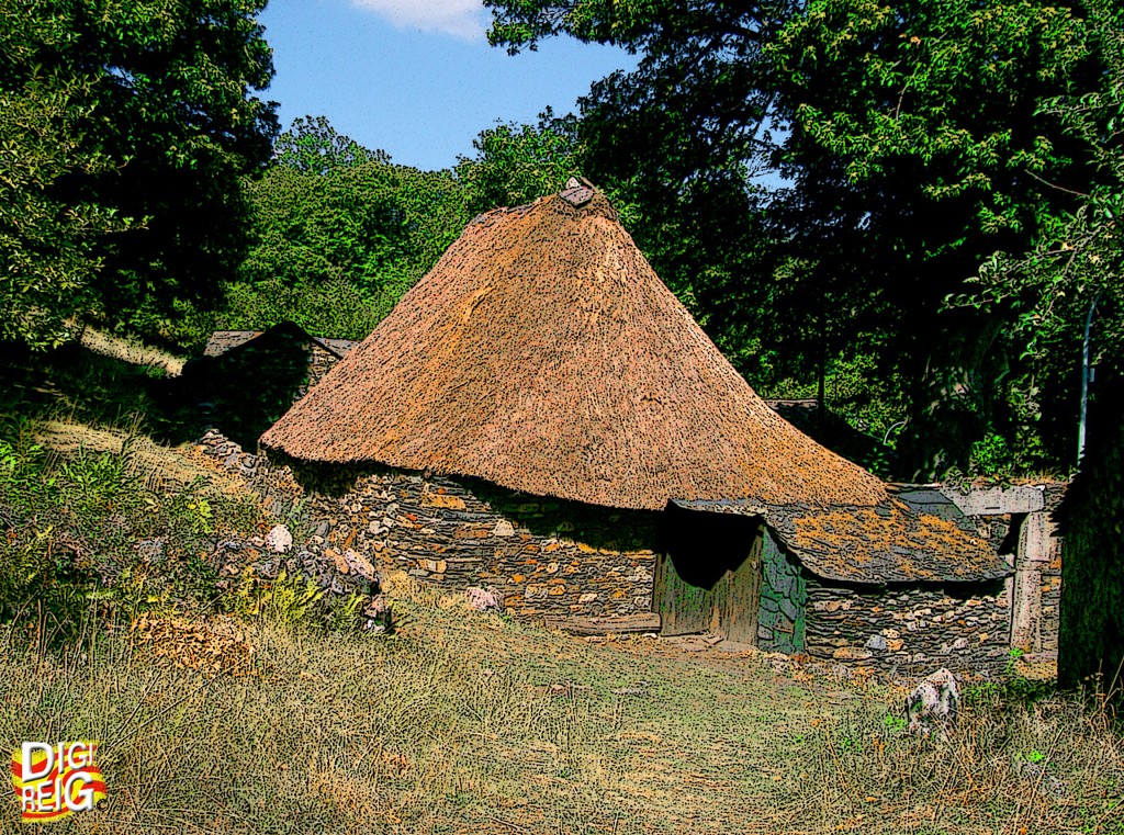 Foto: Palloza. - Los Ancares (León), España