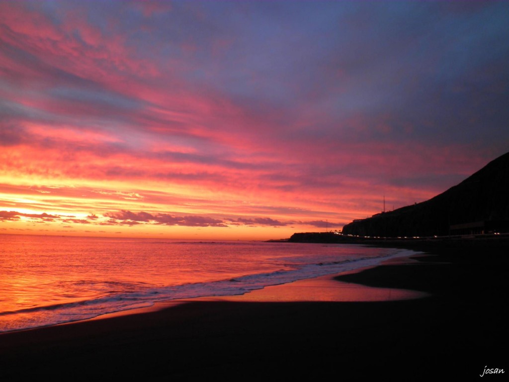 Foto: amanecer en la playa de la laja - Las Palmas De Gran Canarias (Las Palmas), España