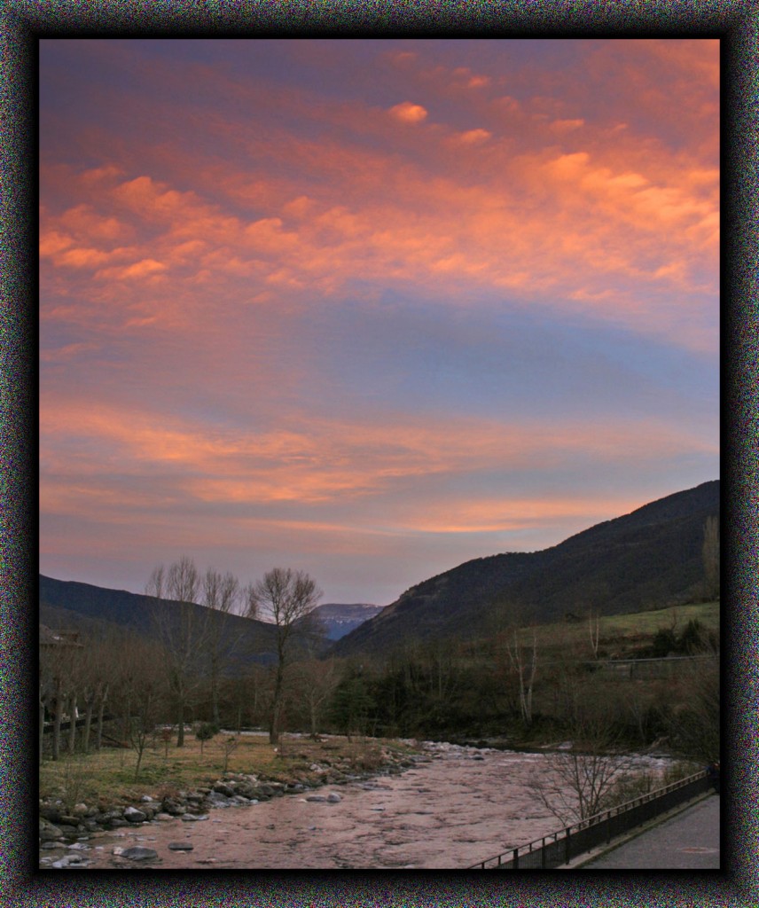Foto: Atardecer - Broto (Huesca), España