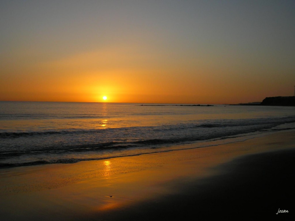Foto: amanecer en la playa de la laja - Las Palmas De Gran Canarias (Las Palmas), España