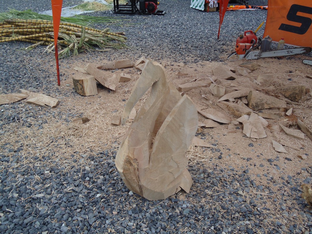 Foto: Figura de un cisne - Puyo (Pastaza), Ecuador