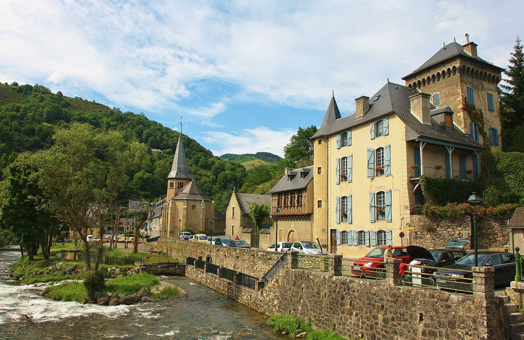 Foto: Vista del pueblo - Arreau (Midi-Pyrénées), Francia