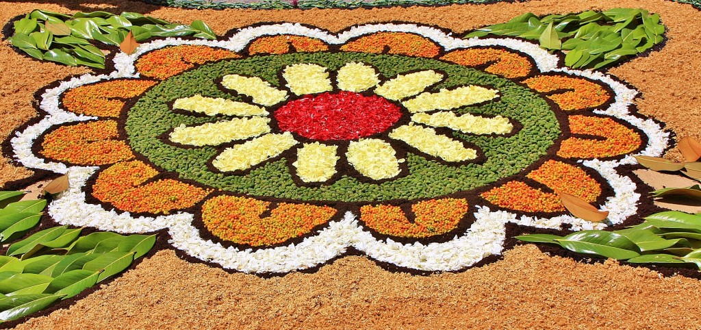 Foto: Alfombras de flores - Arbúcies (Girona), España