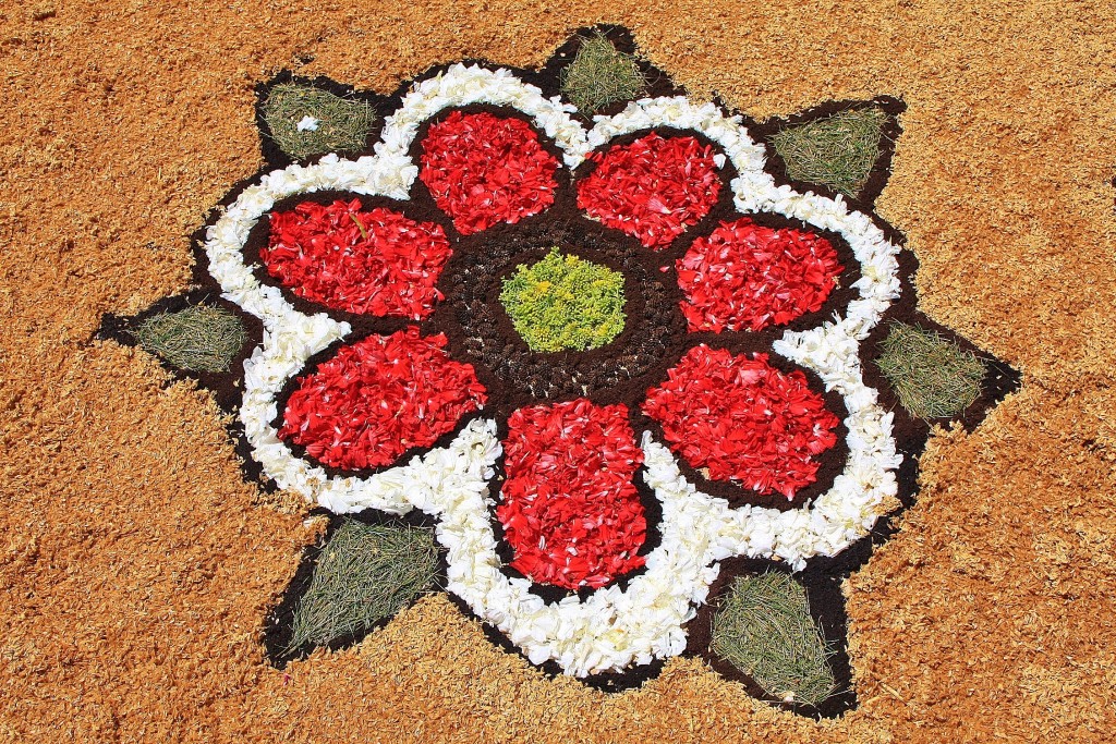 Foto: Alfombras de flores - Arbúcies (Girona), España