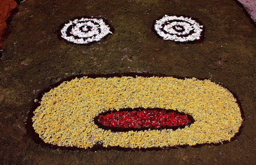 Foto: Alfombras de flores - Arbúcies (Girona), España
