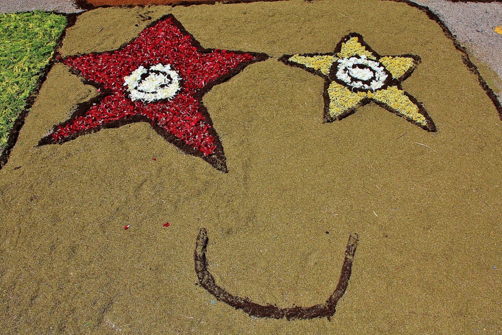 Foto: Alfombras de flores - Arbúcies (Girona), España