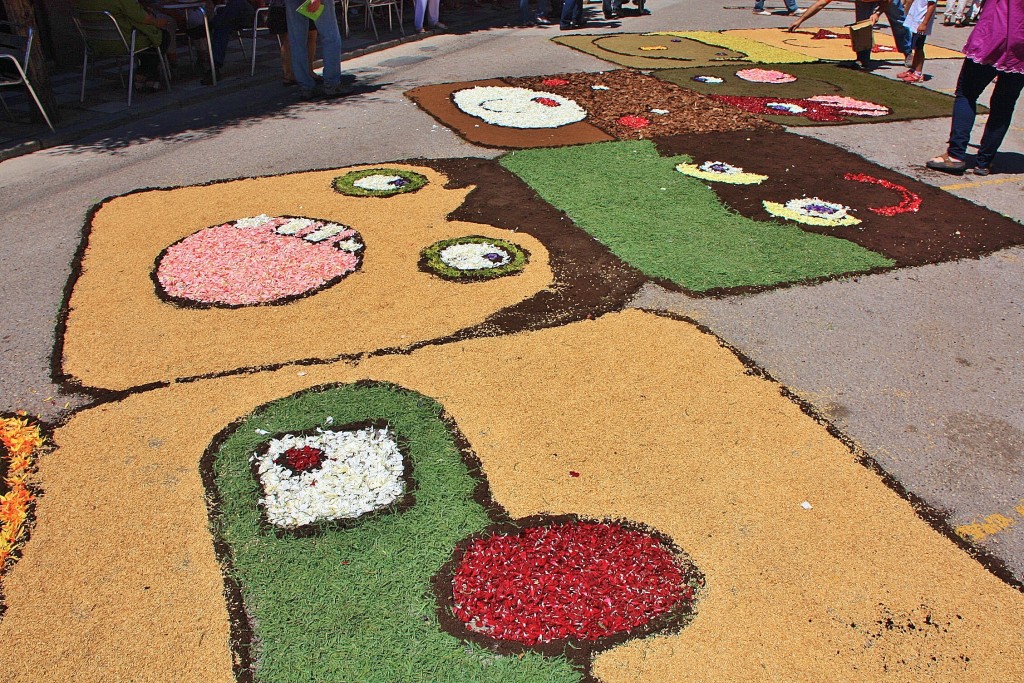 Foto: Alfombras de flores - Arbúcies (Girona), España