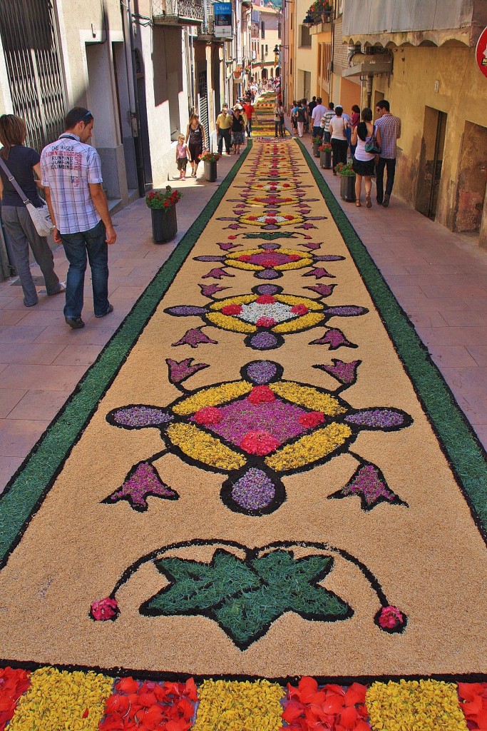 Foto: Alfombras de flores - Arbúcies (Girona), España