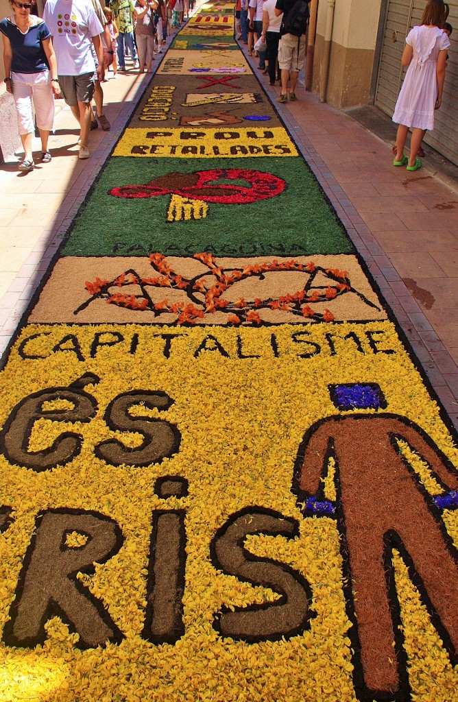 Foto: Alfombras de flores - Arbúcies (Girona), España