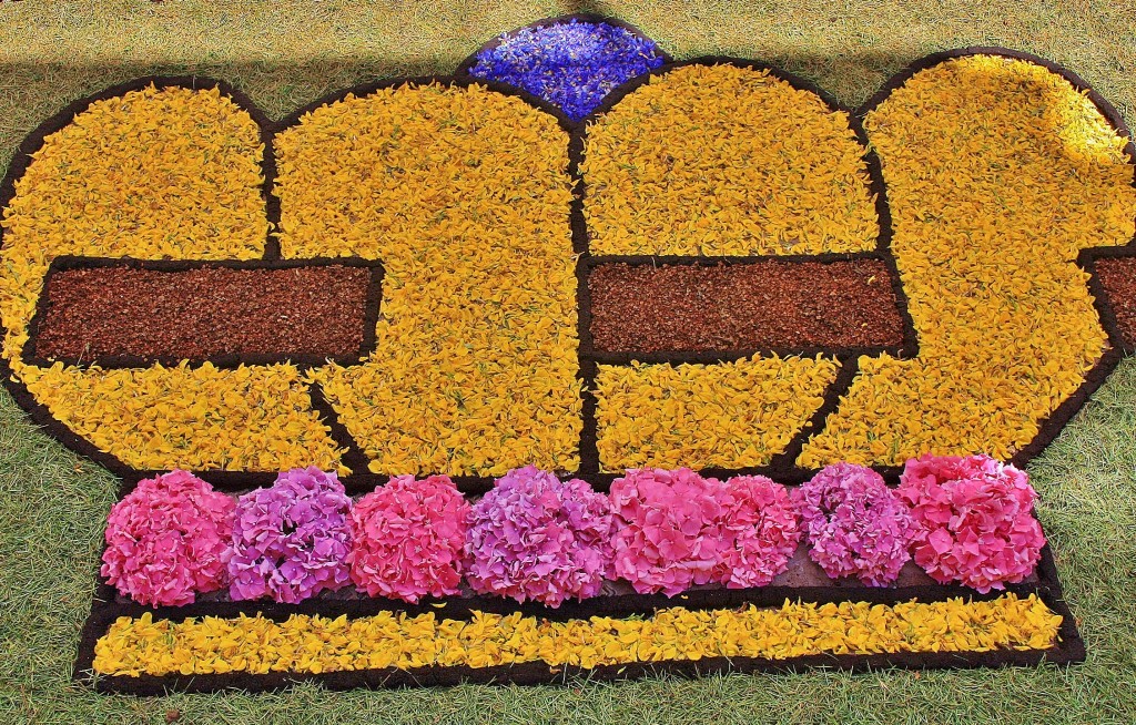 Foto: Alfombras de flores - Arbúcies (Girona), España