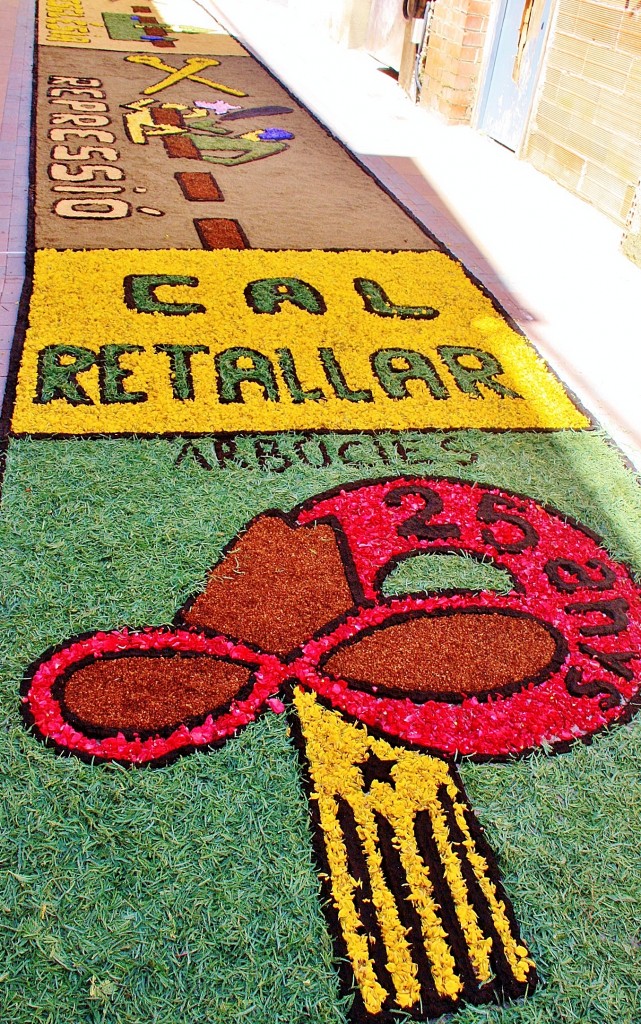 Foto: Alfombras de flores - Arbúcies (Girona), España