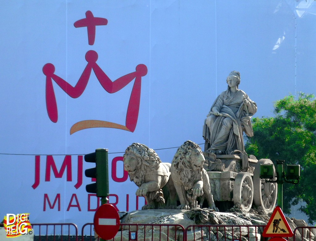 Foto: Preparando la visita del Papa. - Madrid (Comunidad de Madrid), España