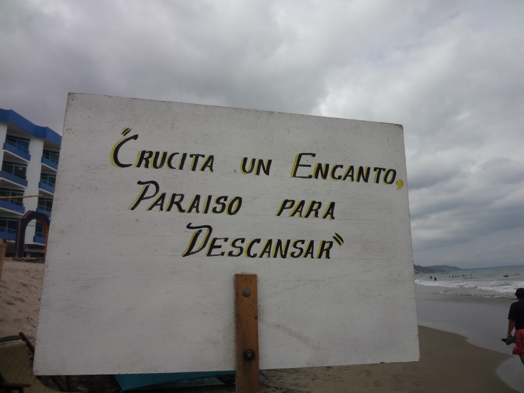 Foto: Letrero - Crucita (Manabí), Ecuador