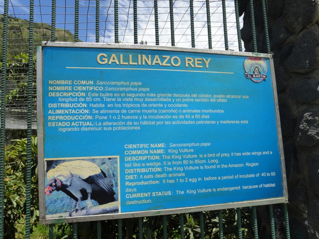 Foto: Valla informativa - Baños (Tungurahua), Ecuador