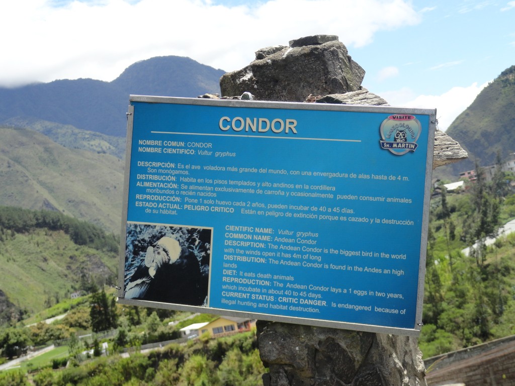 Foto: Valla informativa - Baños (Tungurahua), Ecuador