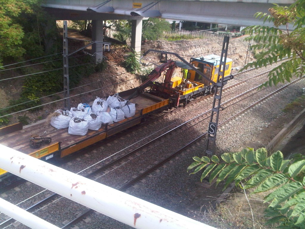 Foto: Ferrocarril Madrid-Zaragoza - Ateca (Zaragoza), España