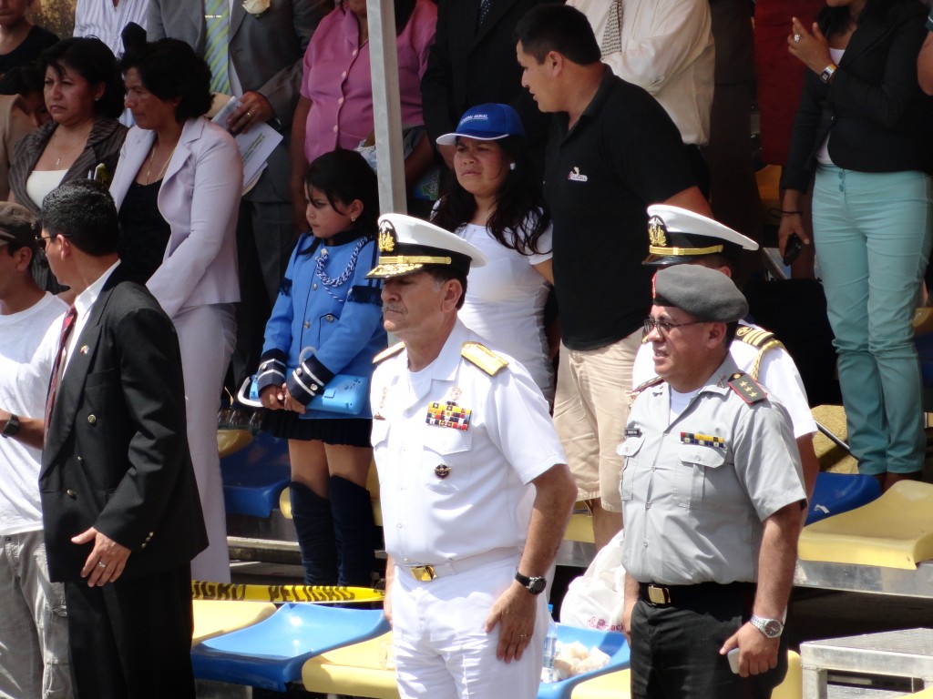 Foto: Autoridades militares - Puyo (Pastaza), Ecuador