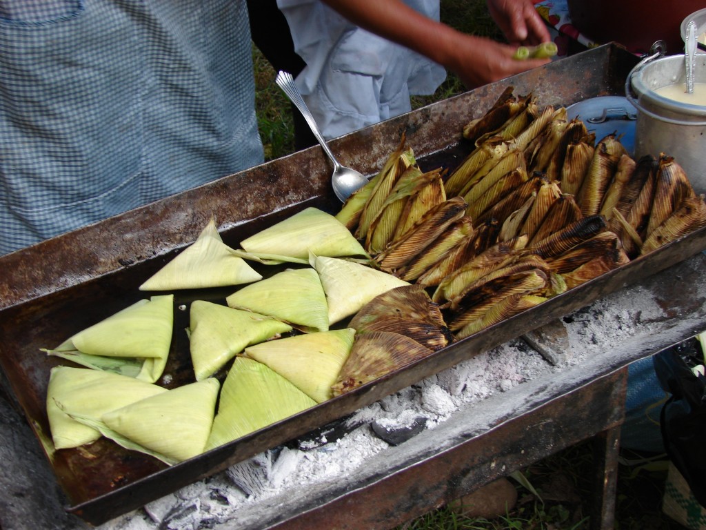 Foto: Huminta a la plancha - Tarija, Bolivia