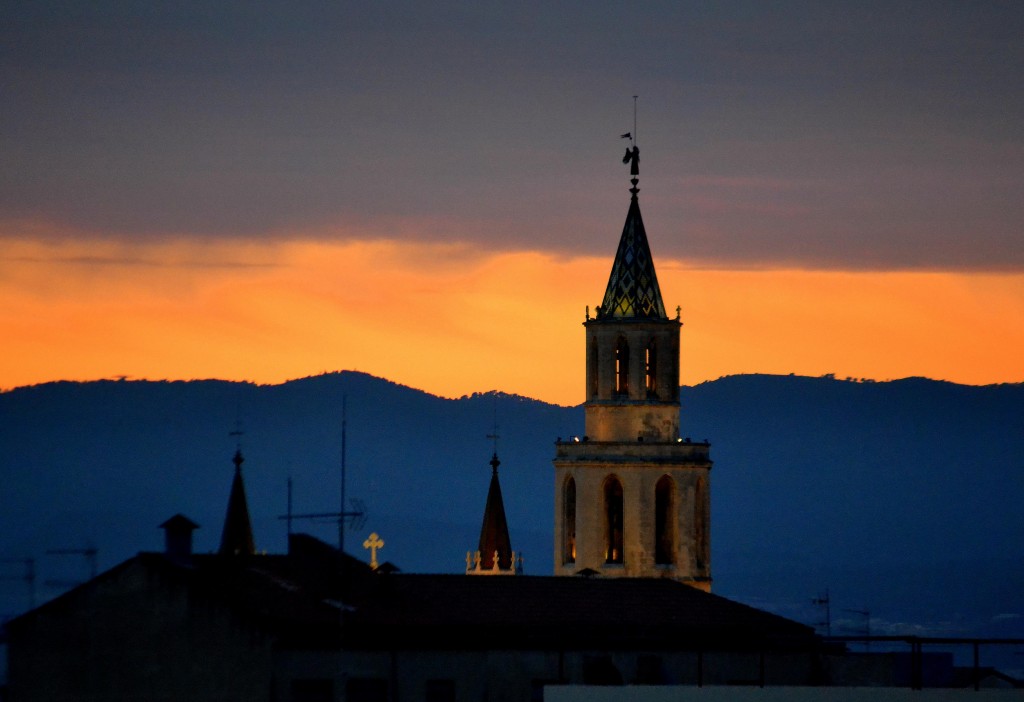 Foto: Puesta de sol, el Penedes - Vilafranca del Penedes (Barcelona), España