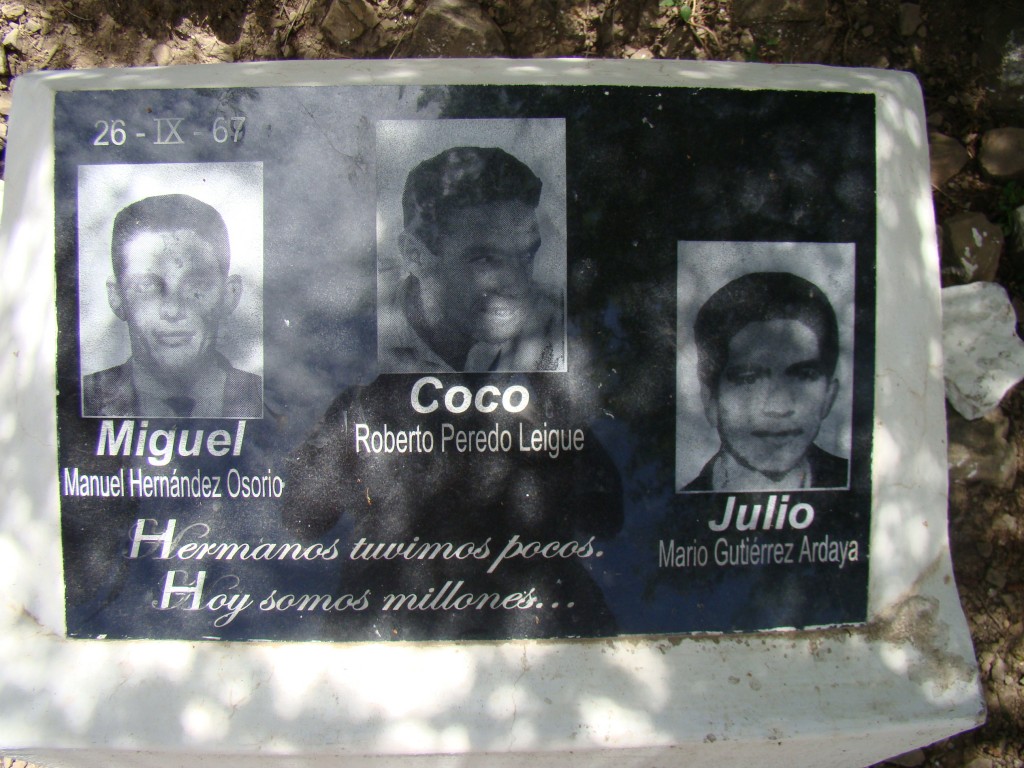 Foto: acompañantes del Che - La Higuera (Santa Cruz), Bolivia