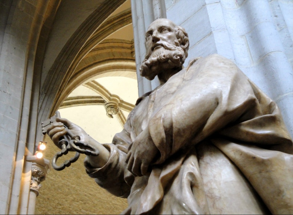 Foto: El señor de las llaves. Onze Lieve Vrouwekathedraal - Antwerpen (Flanders), Bélgica