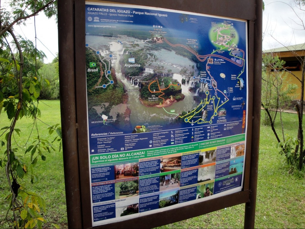 Foto: Mapa del Parque - Puerto Iguazú (Misiones), Argentina