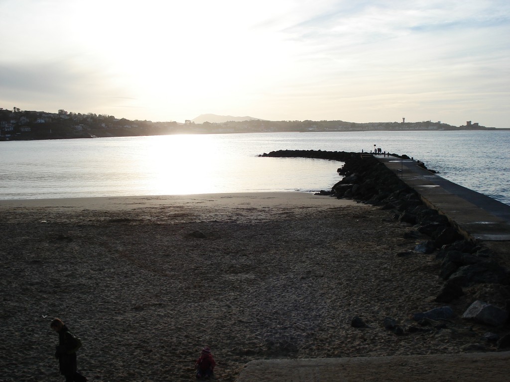 Foto: Playa en el ocaso - Saint-Jean-de-Luz (Aquitaine), Francia