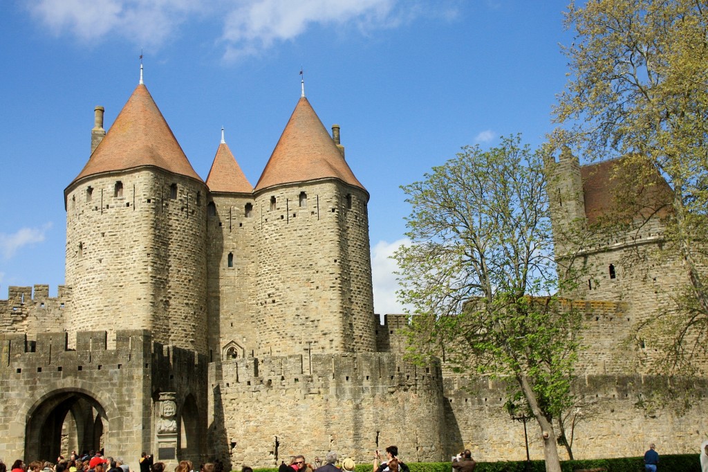 Foto: Exterior de la ciudad amurallada - Carcassonne (Languedoc-Roussillon), Francia