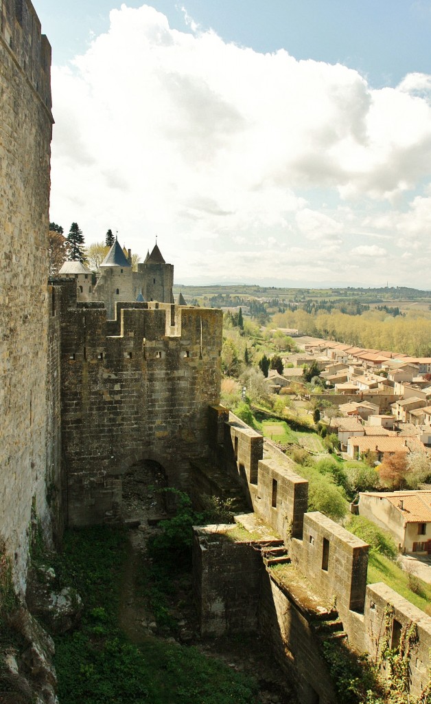Foto: Exterior de la ciudad amurallada - Carcassonne (Languedoc-Roussillon), Francia