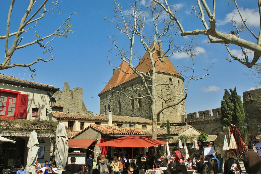 Foto: Interior de la ciudad medieval - Carcassonne (Languedoc-Roussillon), Francia