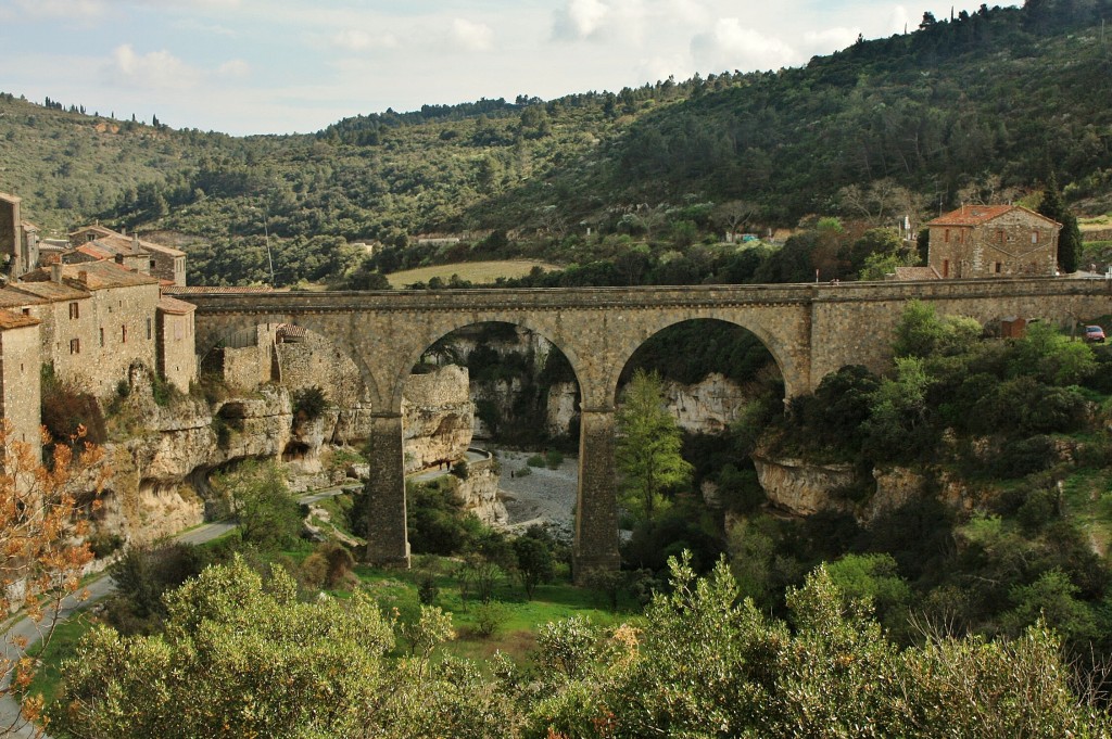 Foto: Vista del pueblo - Minerve (Languedoc-Roussillon), Francia