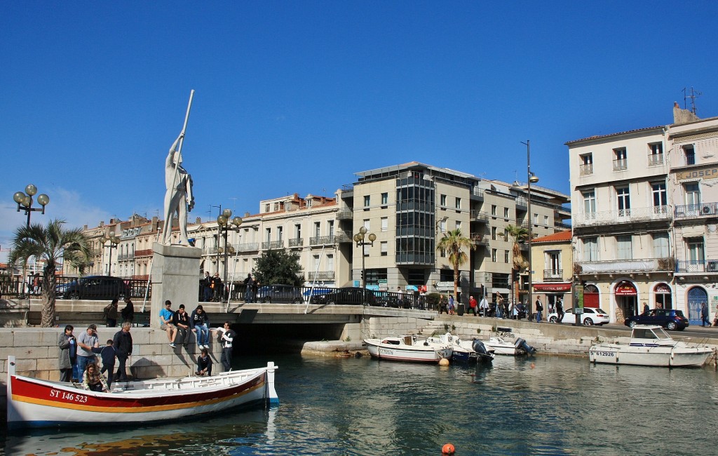 Foto: Canal de la ciudad - Sète (Languedoc-Roussillon), Francia