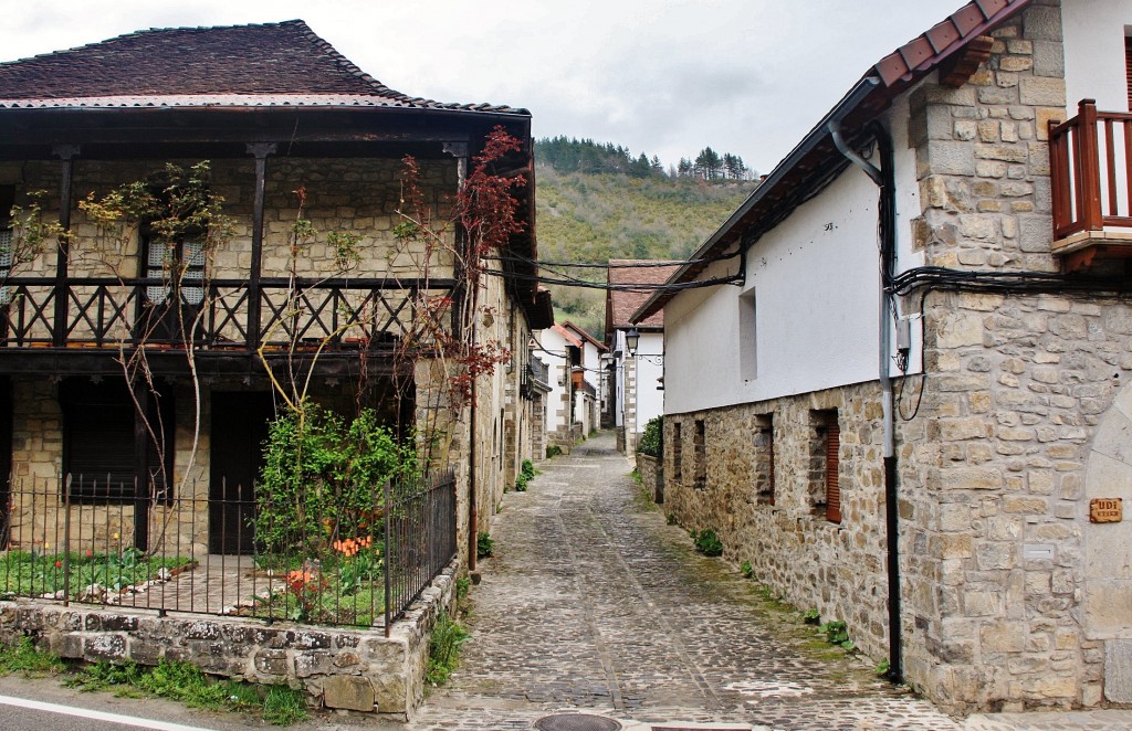 Foto: Vista del pueblo - Ezcároz (Navarra), España